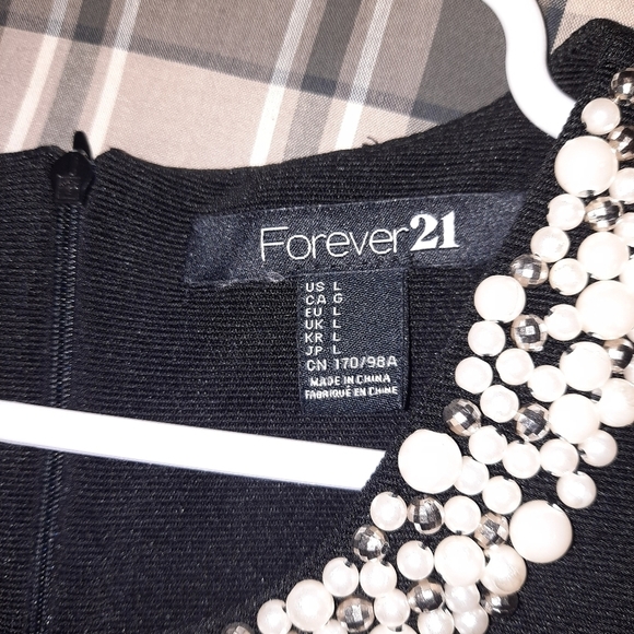 Forever 21 Women's Party Night Black Mini-Dress - Picture 5 of 5